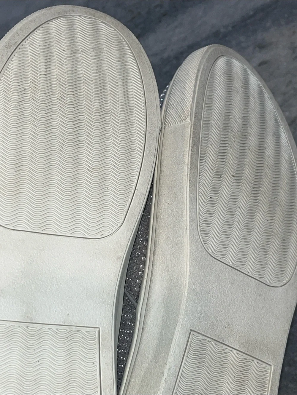 Steve Madden Silver Rhinestone Slip-On Sneakers - Picture 7 of 10